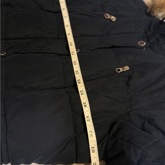 Nautica Dark Blue Puffer Jacket with Faux Fur Hood - Picture 4 of 9